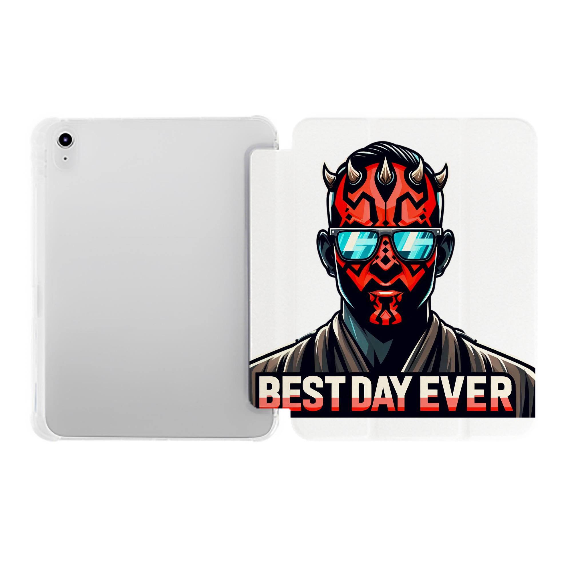 （画像用） スター・ウォーズ Star Wars IPad ケース ペン収納付き 三つ折りスタンド PUレザー×シリコン 対応機種9.5/10.5/10.9インチ